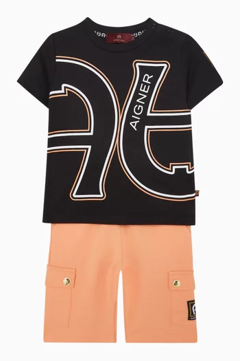 Logo-print T-shirt in Cotton