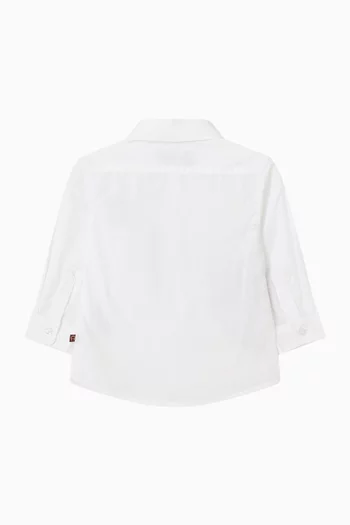 Logo-print Shirt in Cotton-poplin