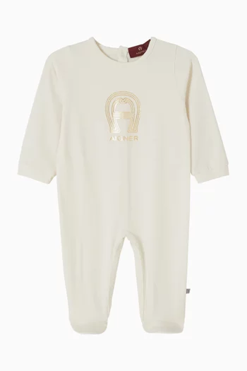 Metallic Logo Pyjama in Cotton