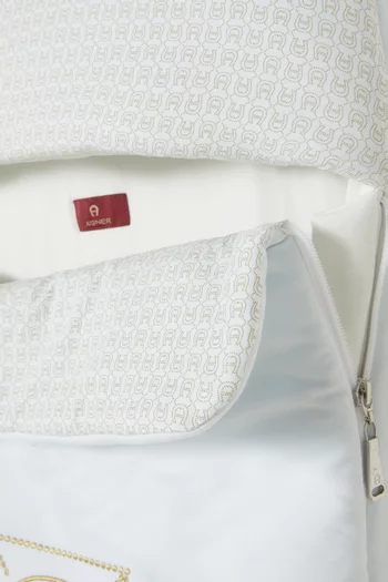 Logo-embroidered Baby Nest in Pima Cotton