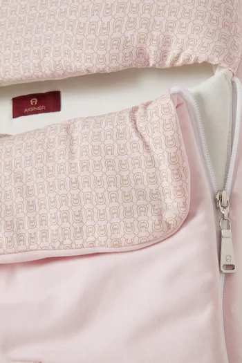 Logo-embroidered Baby Nest in Pima Cotton