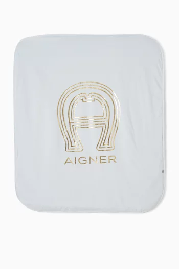 بطانية بشعار الماركة قطن