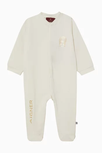 Metallic Logo Pyjama in Cotton