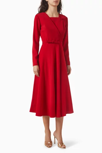 Belted Midi Dress