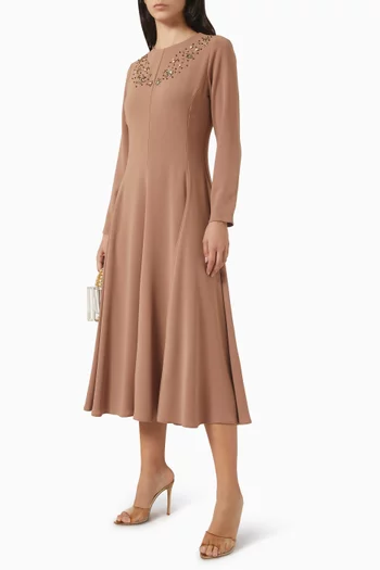 Embellished Panelled Dress