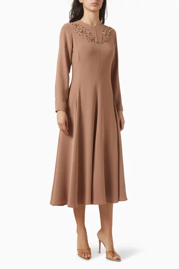 Embellished Panelled Dress