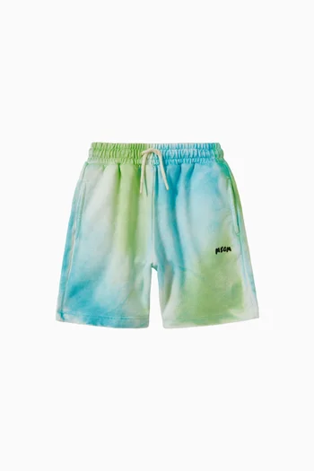 Tie-dye Print Shorts in Cotton