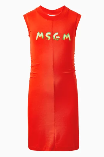 Logo-print Maxi Dress