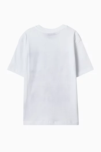 Quote-print T-shirt in Cotton