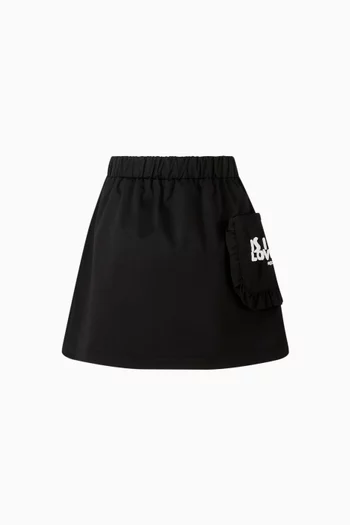Logo Skirt in Cotton