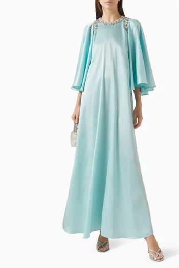 Crystal-embellished Dress in Crepe