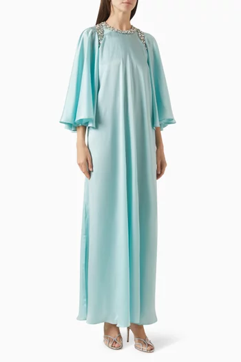 Crystal-embellished Dress in Crepe