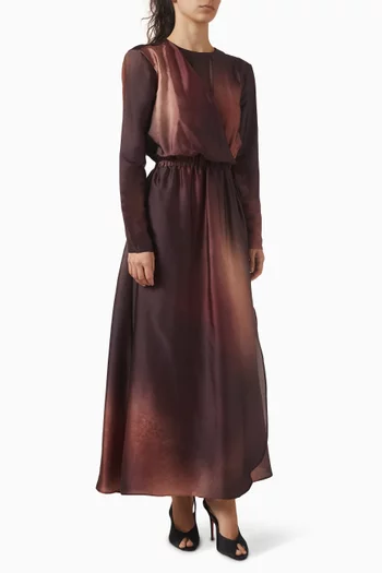 Draped Maxi Dress