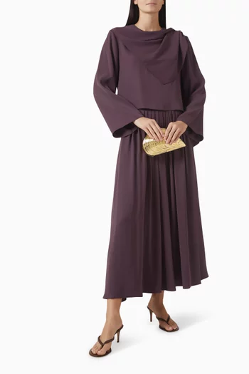 Draped Pin Skirt Set