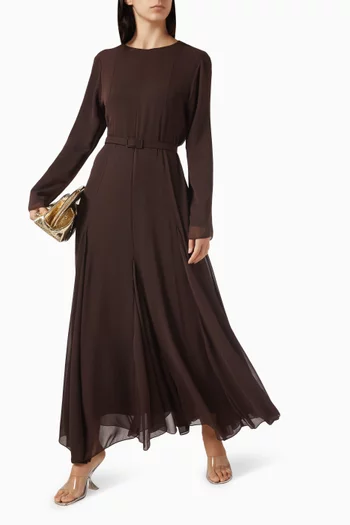 Belted Panelled Dress