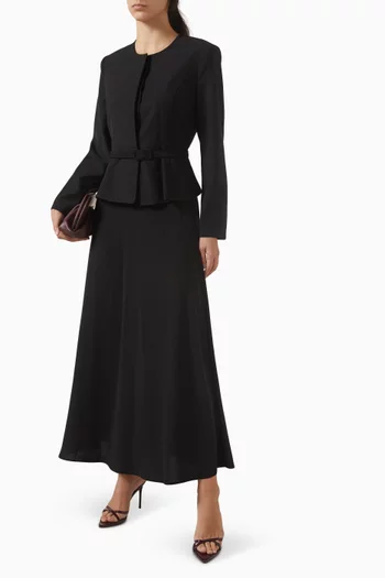 Belted Jacket & Skirt Set