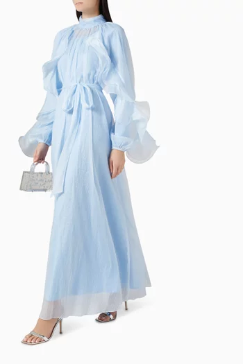 فستان بكشكش وحزام