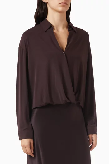 Astra Twisted Wrap Shirt