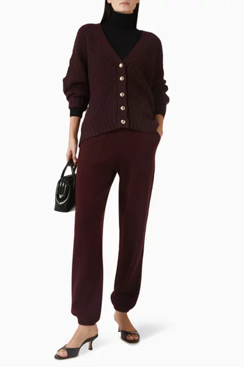 Tisch Brushed Cardigan in Cashmere