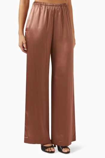 Lexi Wide-leg Pants in Silk