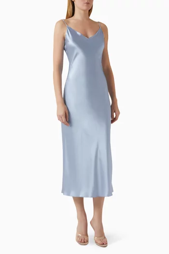 Taylor Slip Maxi Dress in Silk
