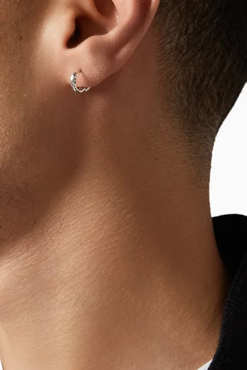 Slim Hoops in Sterling Silver