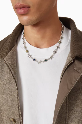 Squadra Necklace in Sterling Silver