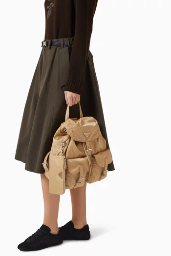 حقيبة ظهر متوسطة نايلون معاد تدويره