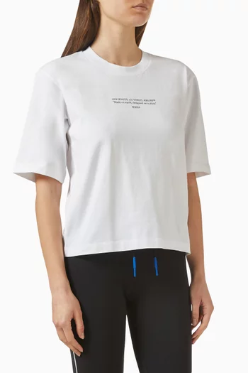 Statement Boxy T-shirt in Cotton