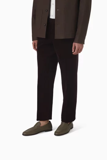 حذاء سهل الارتداء جلد