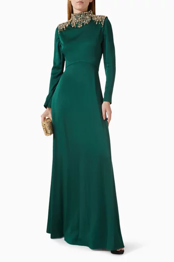 Crystal Embellished Gown