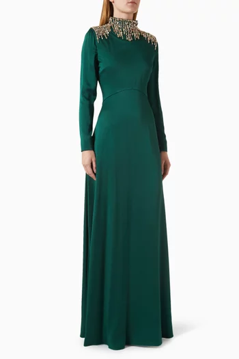 Crystal Embellished Gown