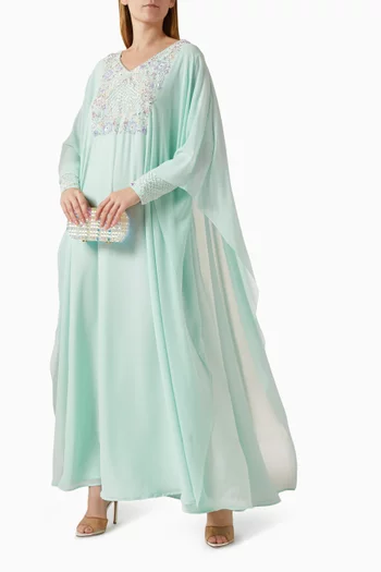 Embellished Kaftan in Chiffon
