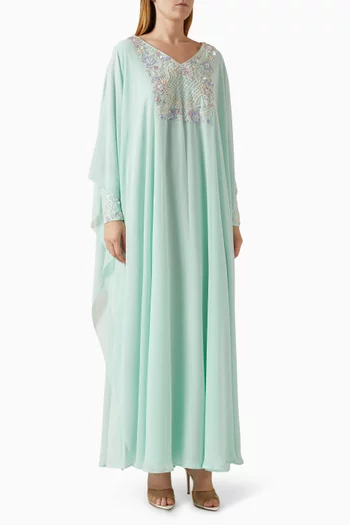 Embellished Kaftan in Chiffon