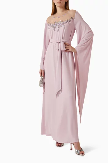 Embellished Kaftan in Chiffon
