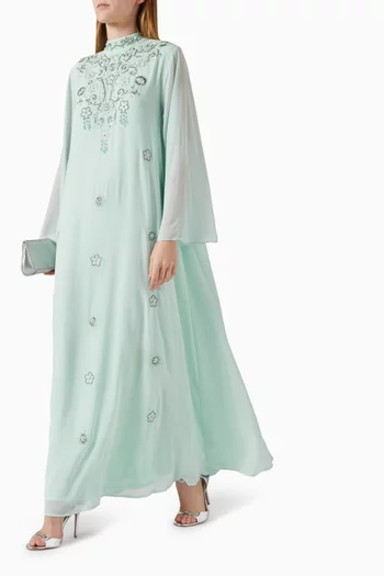 قفطان مطرز شيفون