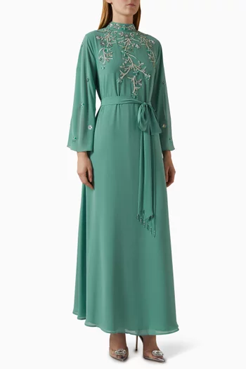 Embellished Kaftan in Chiffon