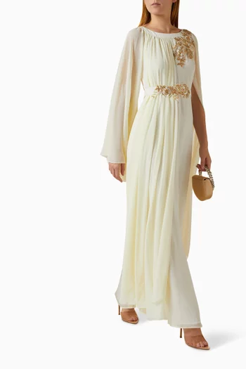 Embellished Kaftan in Chiffon