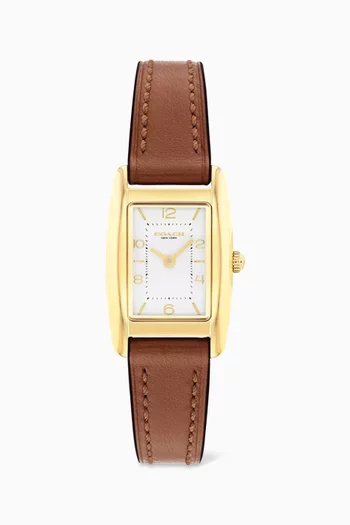 Reese Quartz Leather Watch, 20mm