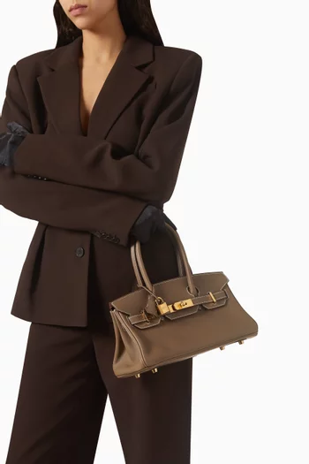 Unused Birkin 29 Shoulder Bag in Evercolor Leather