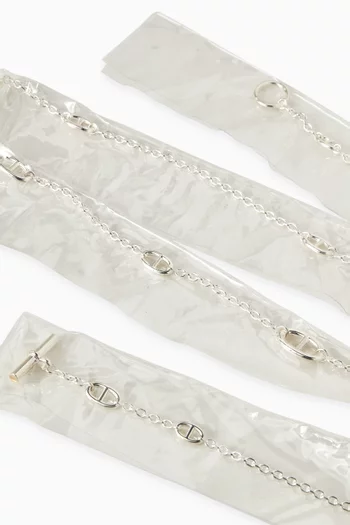 قلادة فاراندول طويلة فضة إسترلينية غير مستعملة