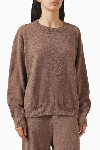 Crewneck Sweater in Recycled Boucle