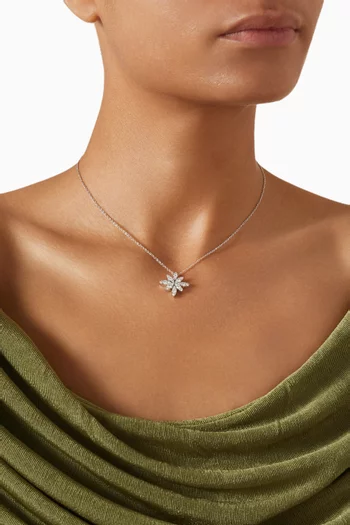 Ghirlanda Diamond Pendnant Necklace in 18kt White Gold