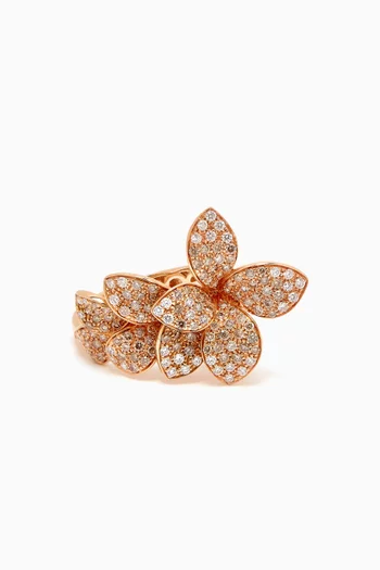 Petit Garden Diamond Ring in 18kt Rose Gold