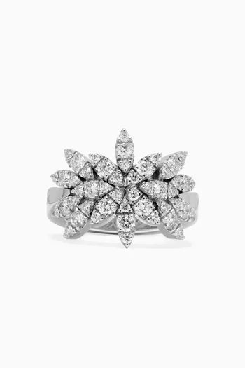 Ghirlanda Diamond Ring in 18kt White Gold