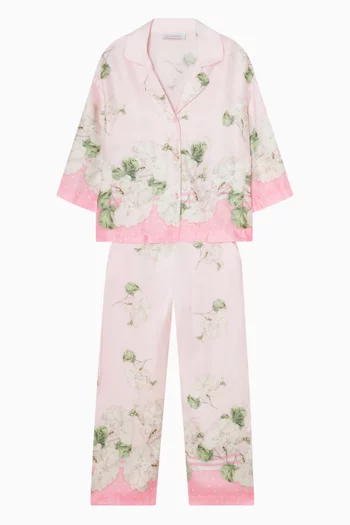 Floral-print Flowy Shirt