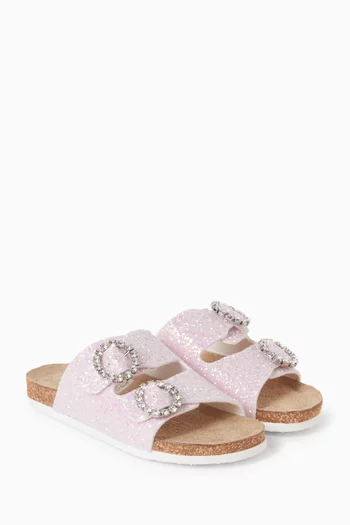 Glitter-embellished Sandals
