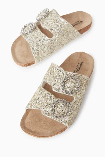 Glitter-embellished Sandals