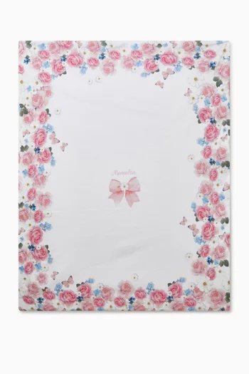Floral Bow Blanket
