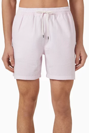 Stripe Traveler Swim Shorts in Seersucker